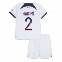 Dětský fotbalový dres Paris Saint-Germain Achraf Hakimi #2 2023-24 Venkovní Krátký Rukáv (+ trenýrky)